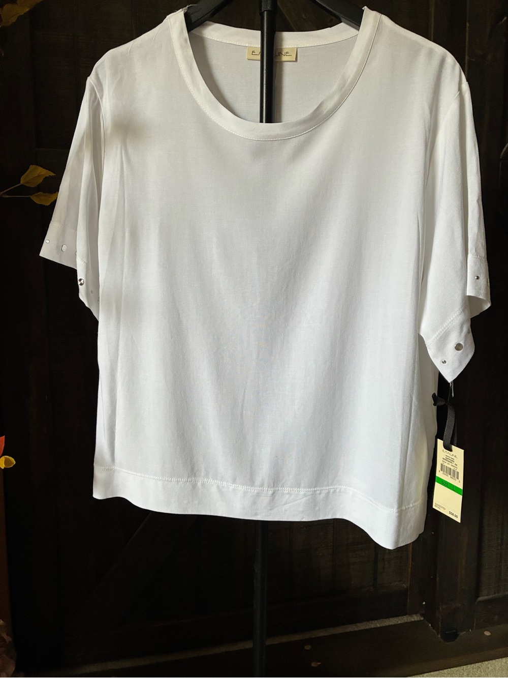 Classic White Short-Sleeve Women's Top by